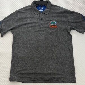 Champion Dark Gray Polo Shirt with Florida Gators Logo